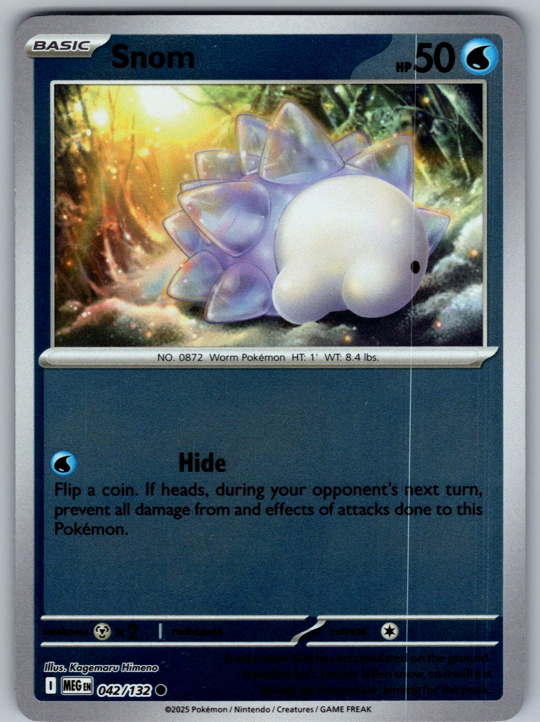 Snom 042/132 Mega Evolution Pokemon Reverse Holo