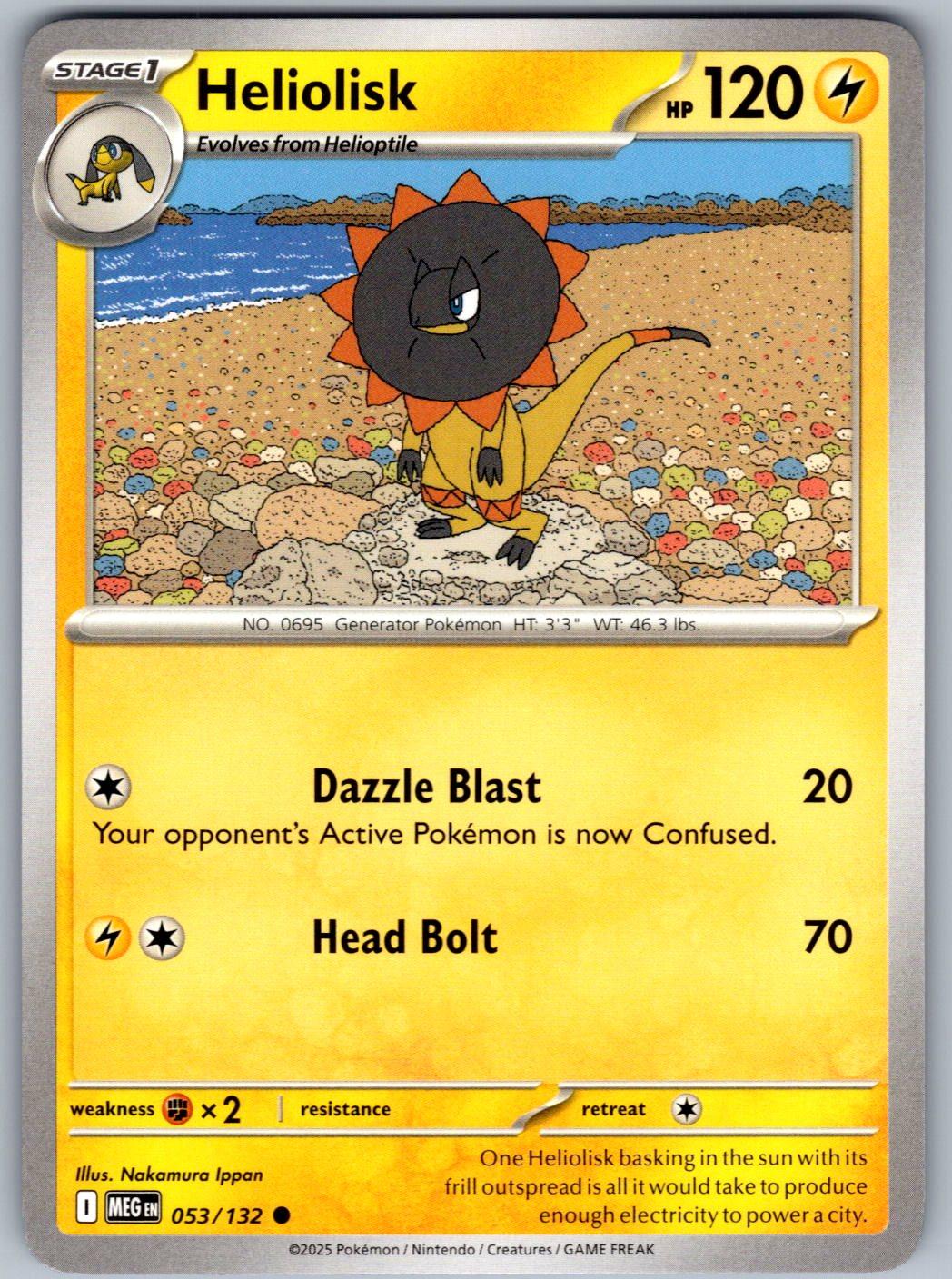 Heliolisk 053/132 Mega Evolution Pokemon