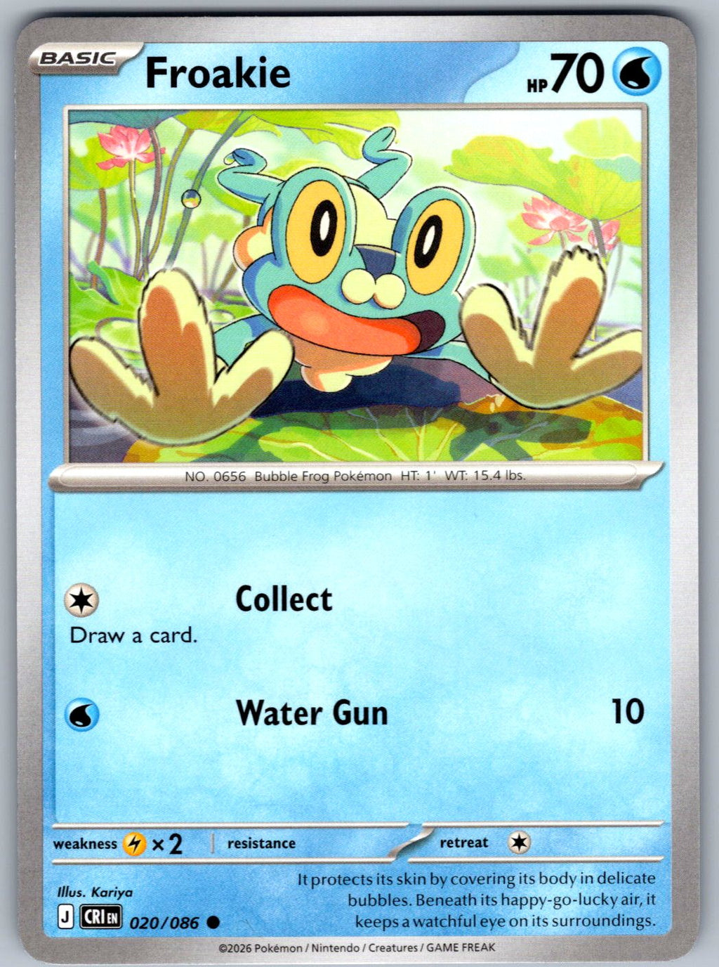 Froakie 020/086 Chaos Rising Pokemon