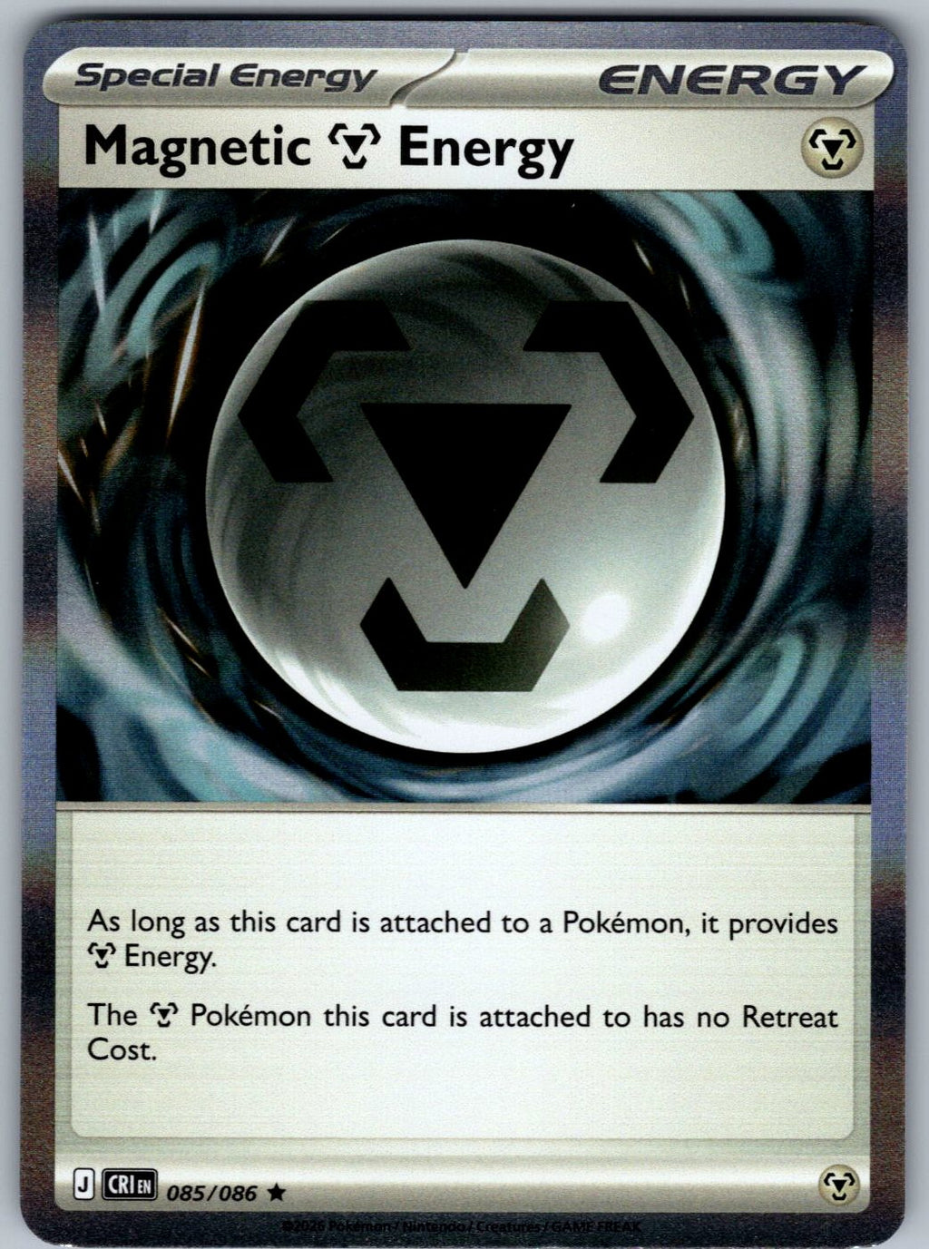 Magnetic M Energy 085/086 Chaos Rising Pokemon Holo