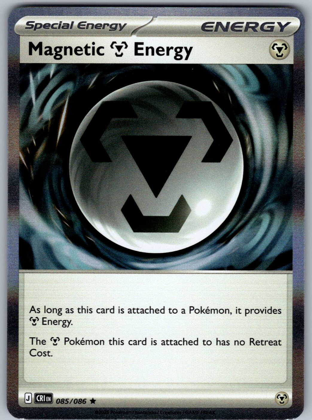 Magnetic M Energy 085/086 Chaos Rising Pokemon Holo