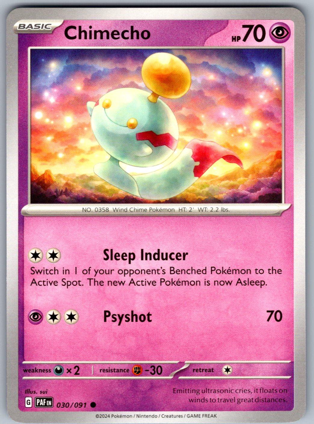 Chimecho 030/091 Paldean Fates Pokemon