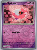 Spritzee 038/131 Prismatic Evolutions Pokemon Reverse Holo
