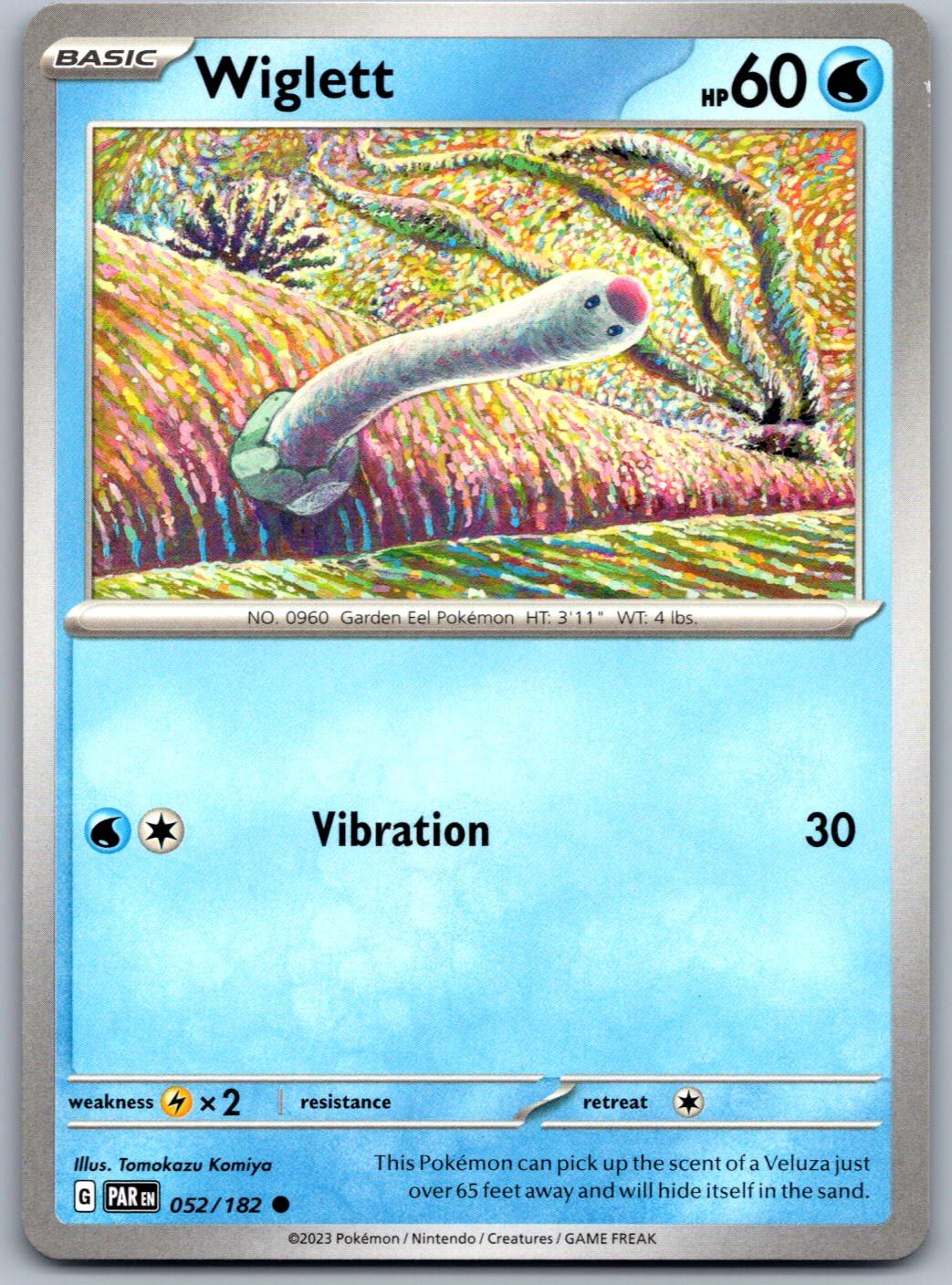 Wiglett 052/182 Paradox Rift Pokemon