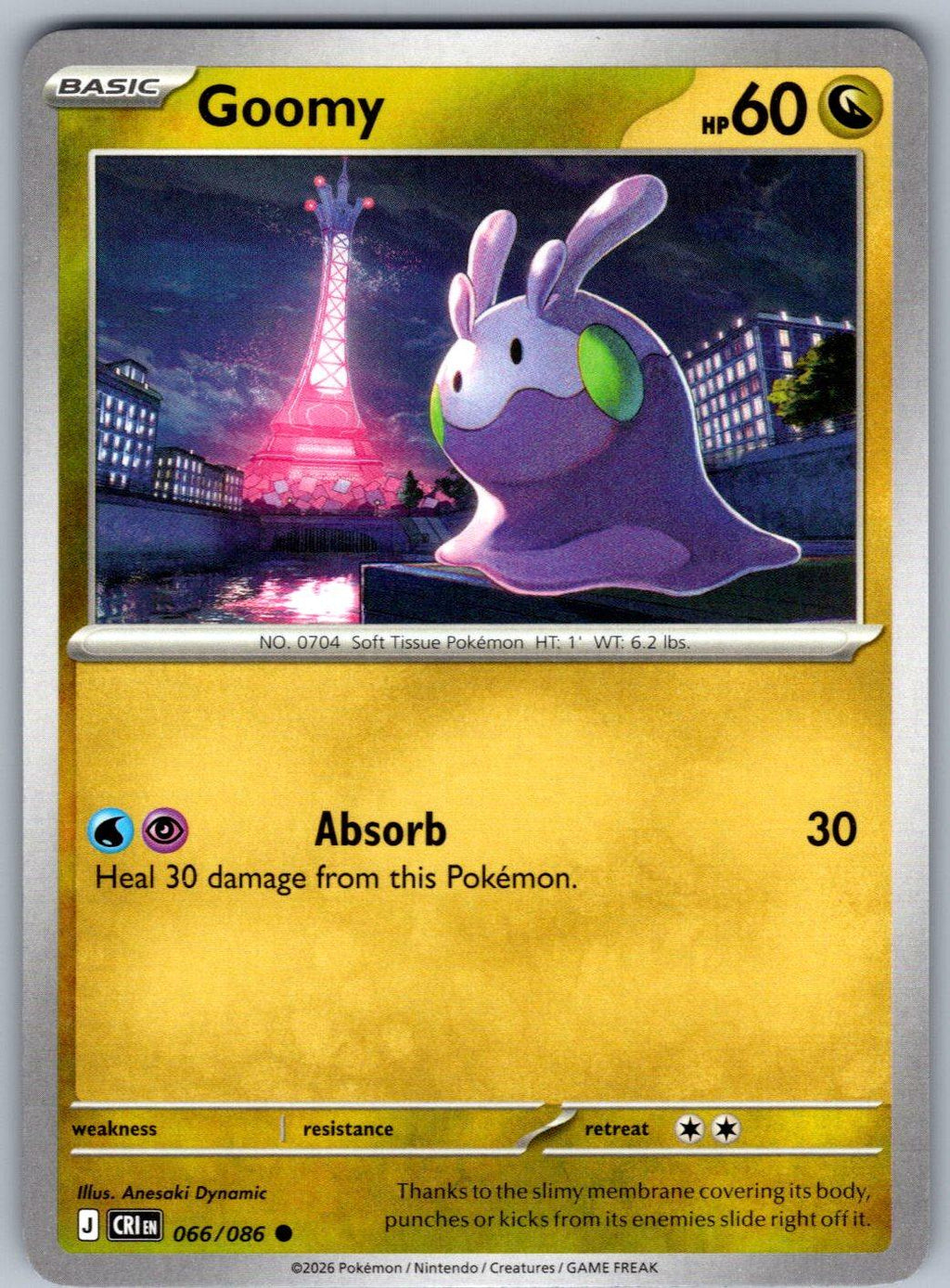 Goomy 066/086 Chaos Rising Pokemon