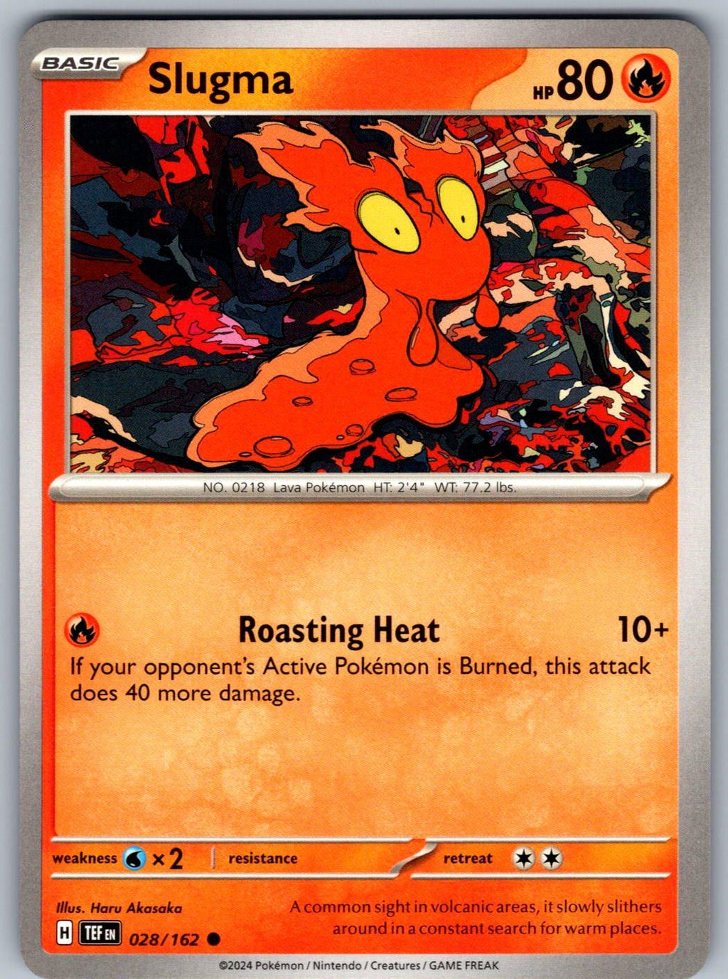 Slugma 028/162 Temporal Forces Pokemon