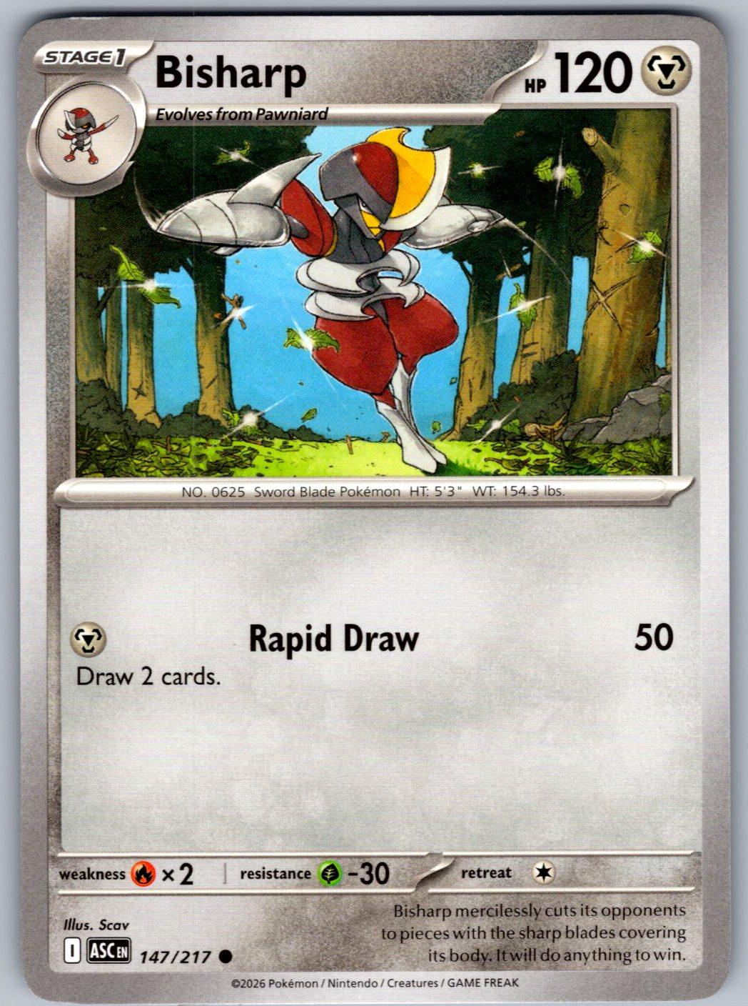 Bisharp 147/217 Ascended Heroes Pokemon