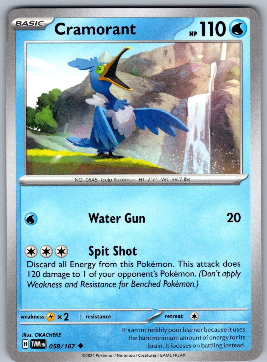Cramorant 058/167 Twilight Masquerade Pokemon