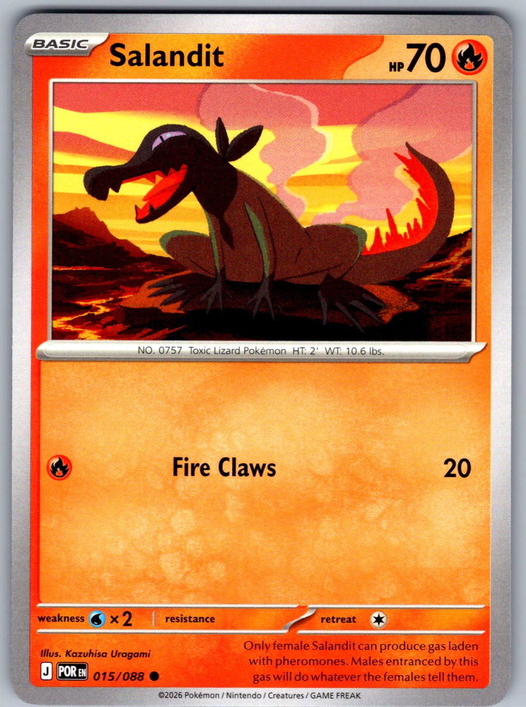 Salandit 015/088 Perfect Order Pokemon
