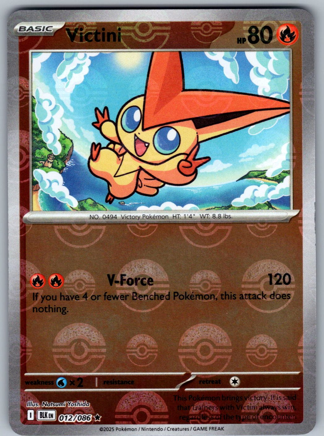 Victini 012/086 Black Bolt Pokemon Holo
