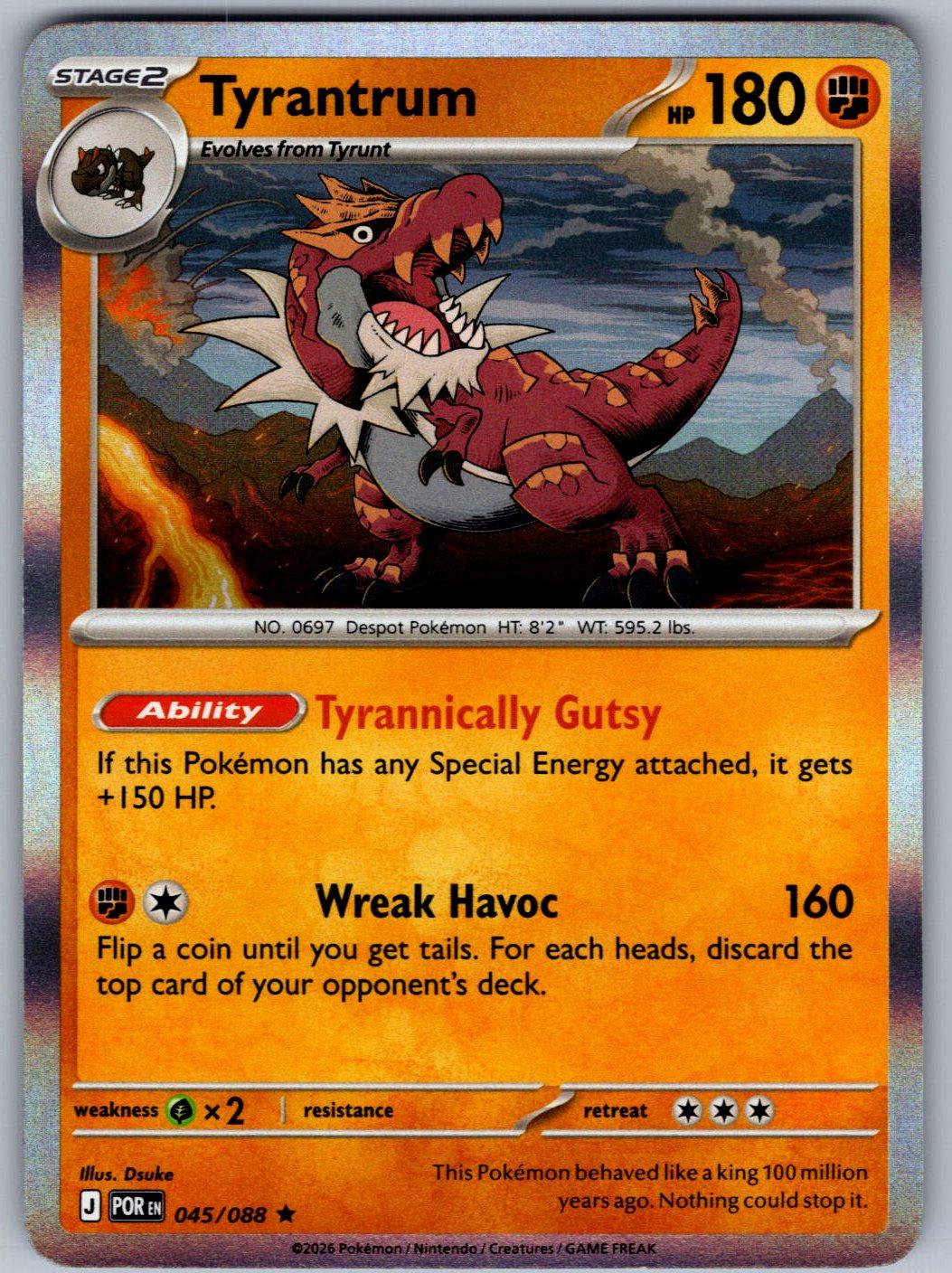 Tyrantrum 045/088 Perfect Order Pokemon Holo