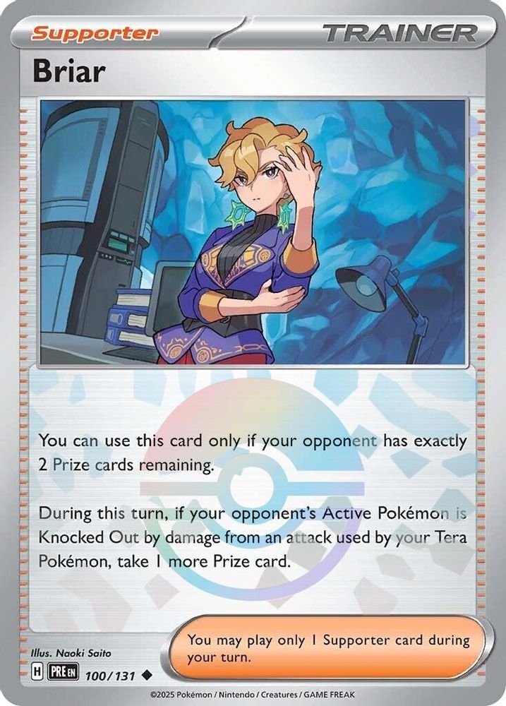 Briar (Poke Ball Pattern) 100/131 Prismatic Evolutions Pokemon Holo