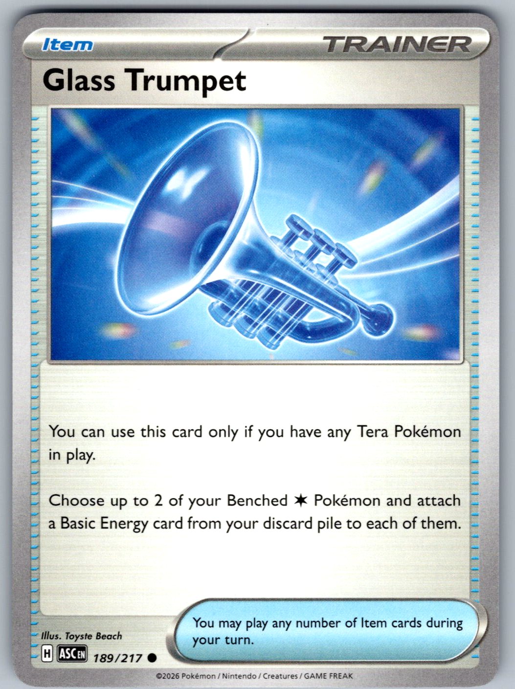 Glass Trumpet 189/217 Ascended Heroes Pokemon