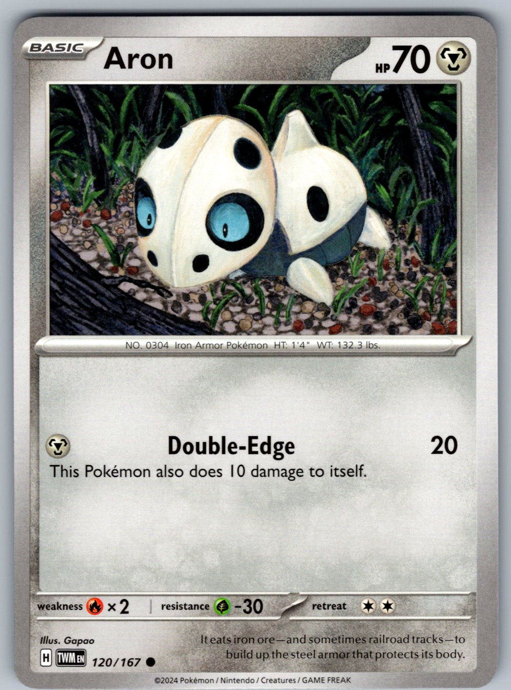 Aron 120/167 Twilight Masquerade Pokemon