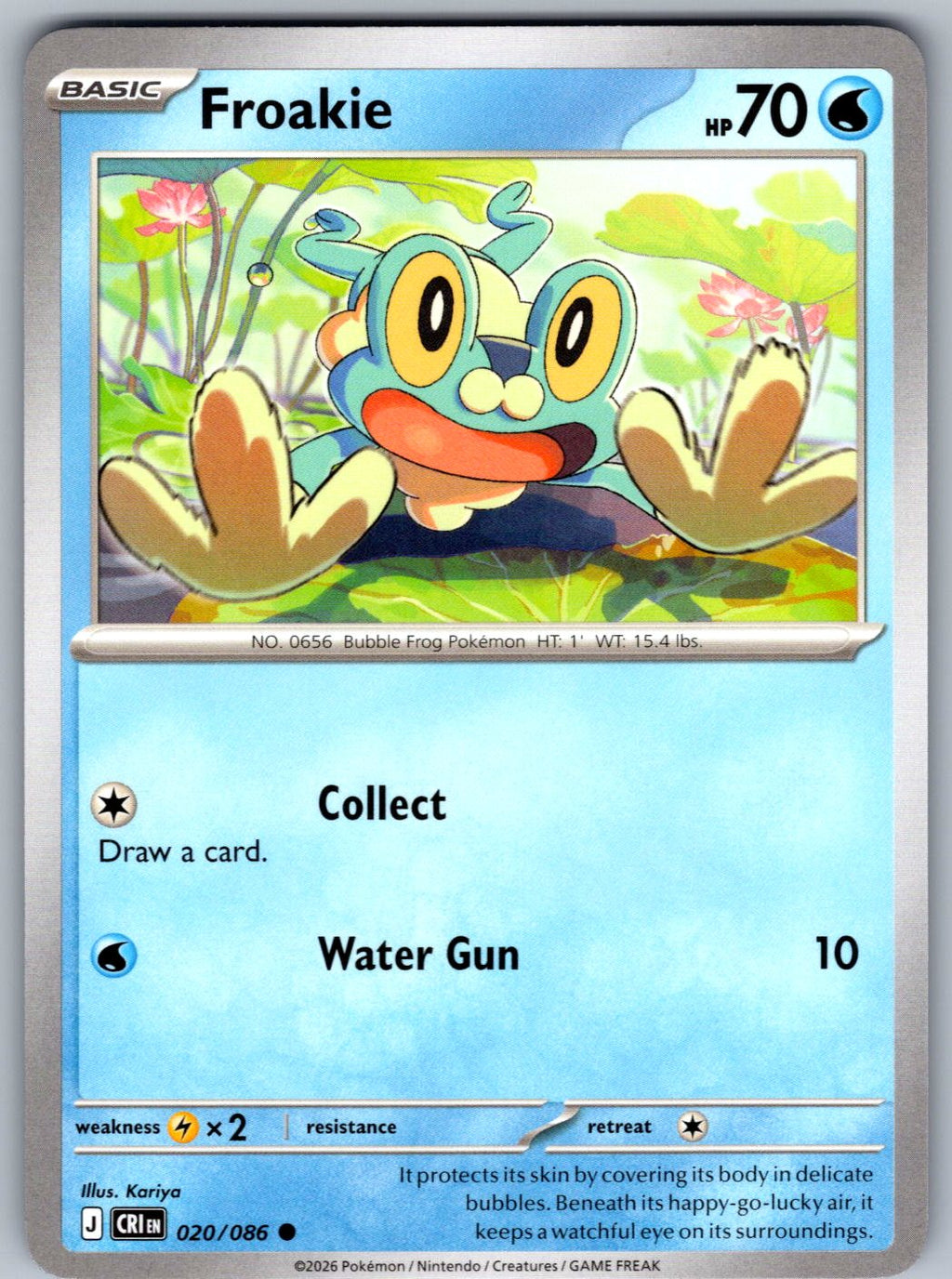 Froakie 020/086 Chaos Rising Pokemon