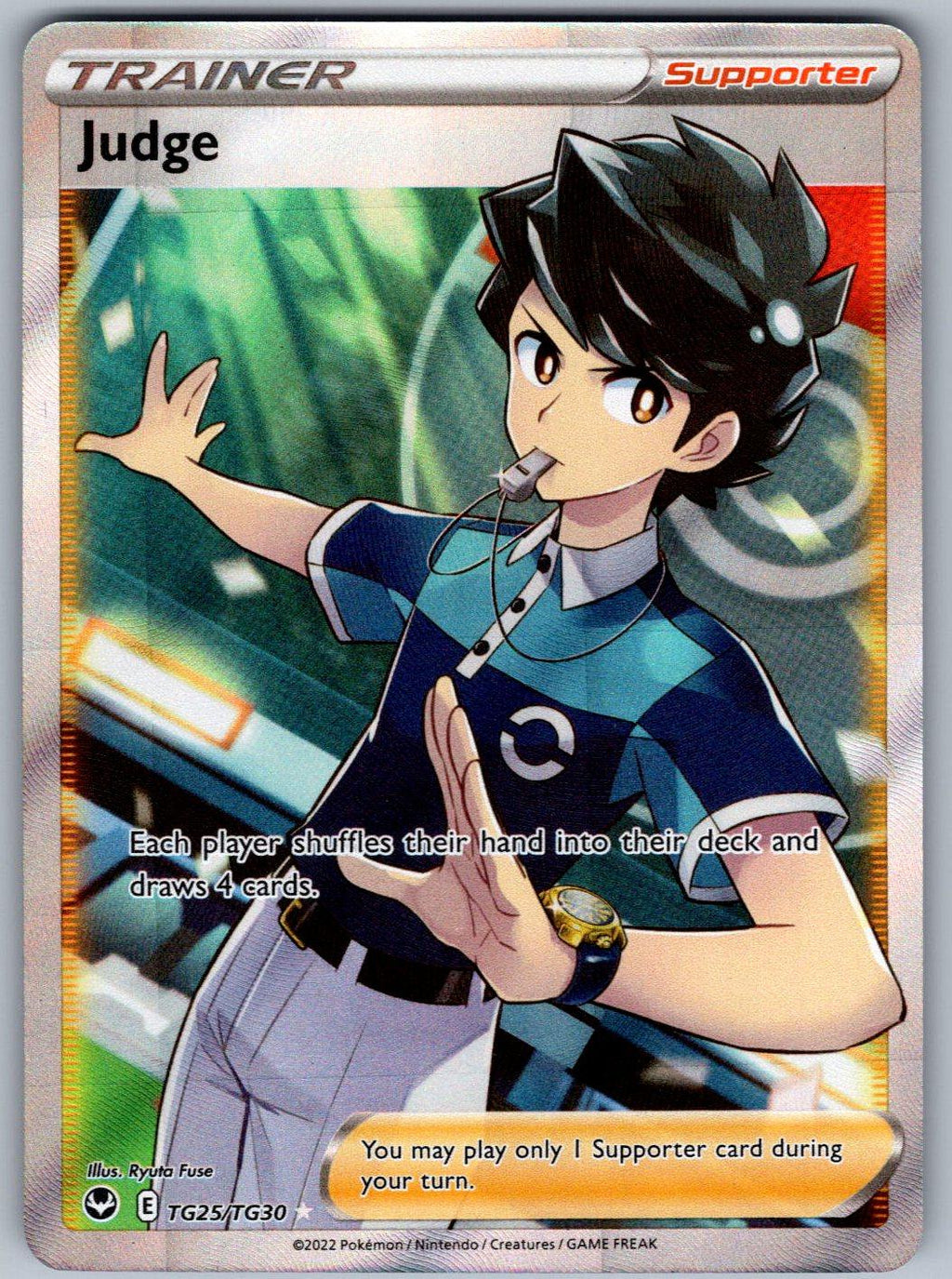Judge TG25/TG30 Silver Tempest Trainer Gallery Pokemon Holo