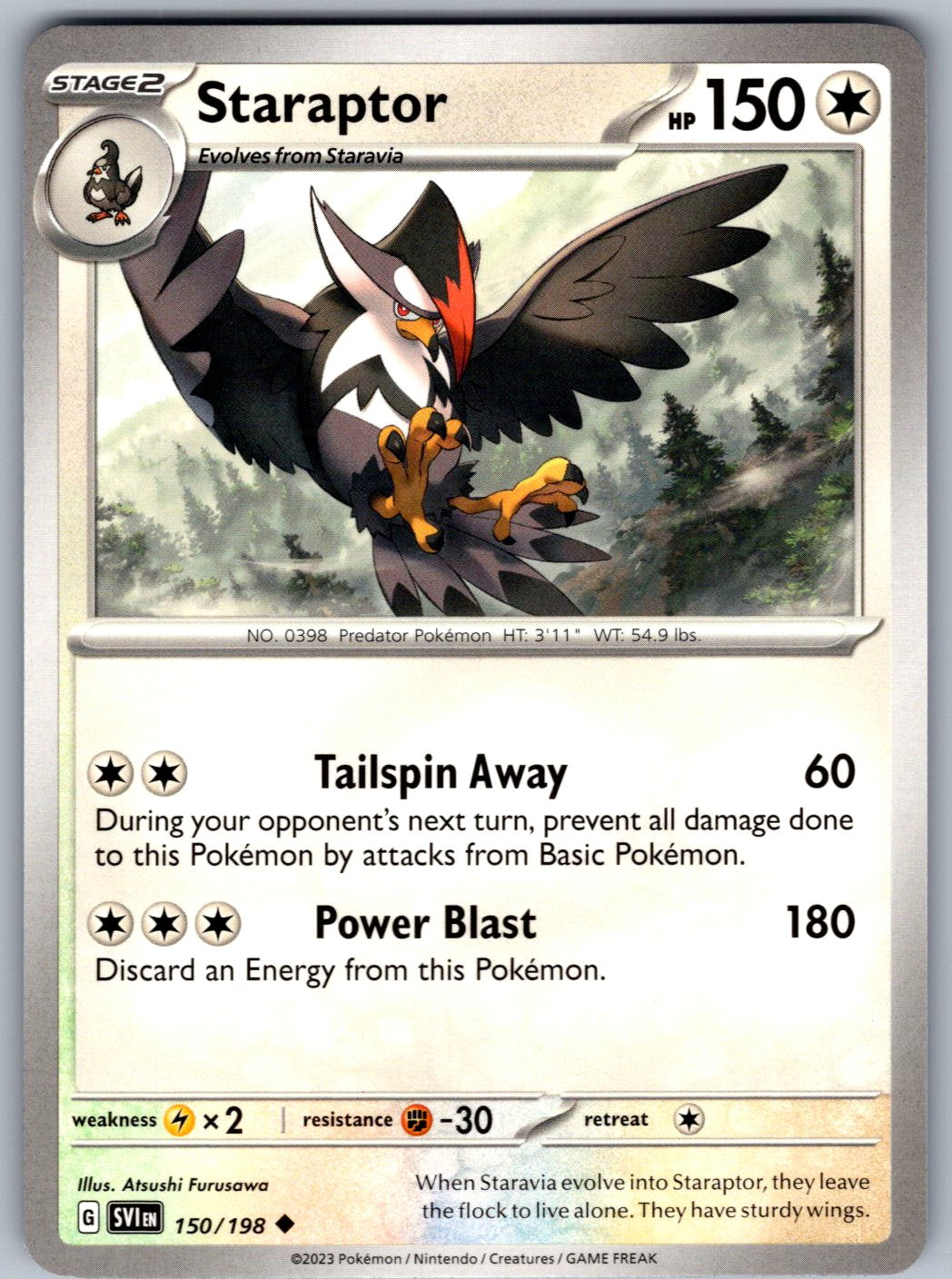 Staraptor 150/198 Scarlet & Violet Pokemon