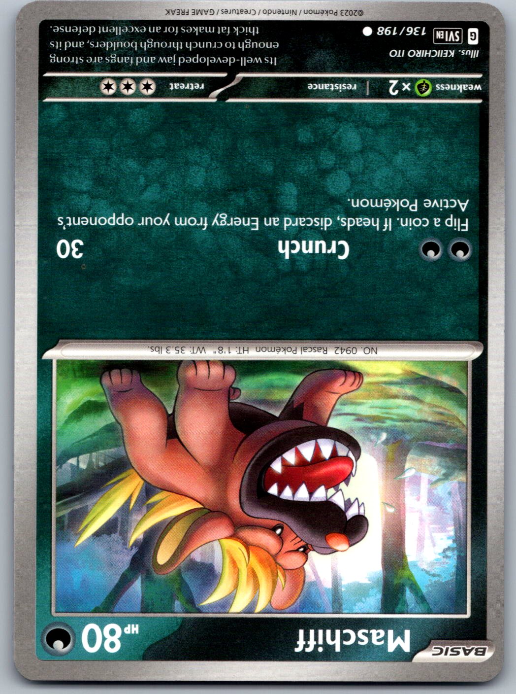 Maschiff 136/198 Scarlet & Violet Pokemon