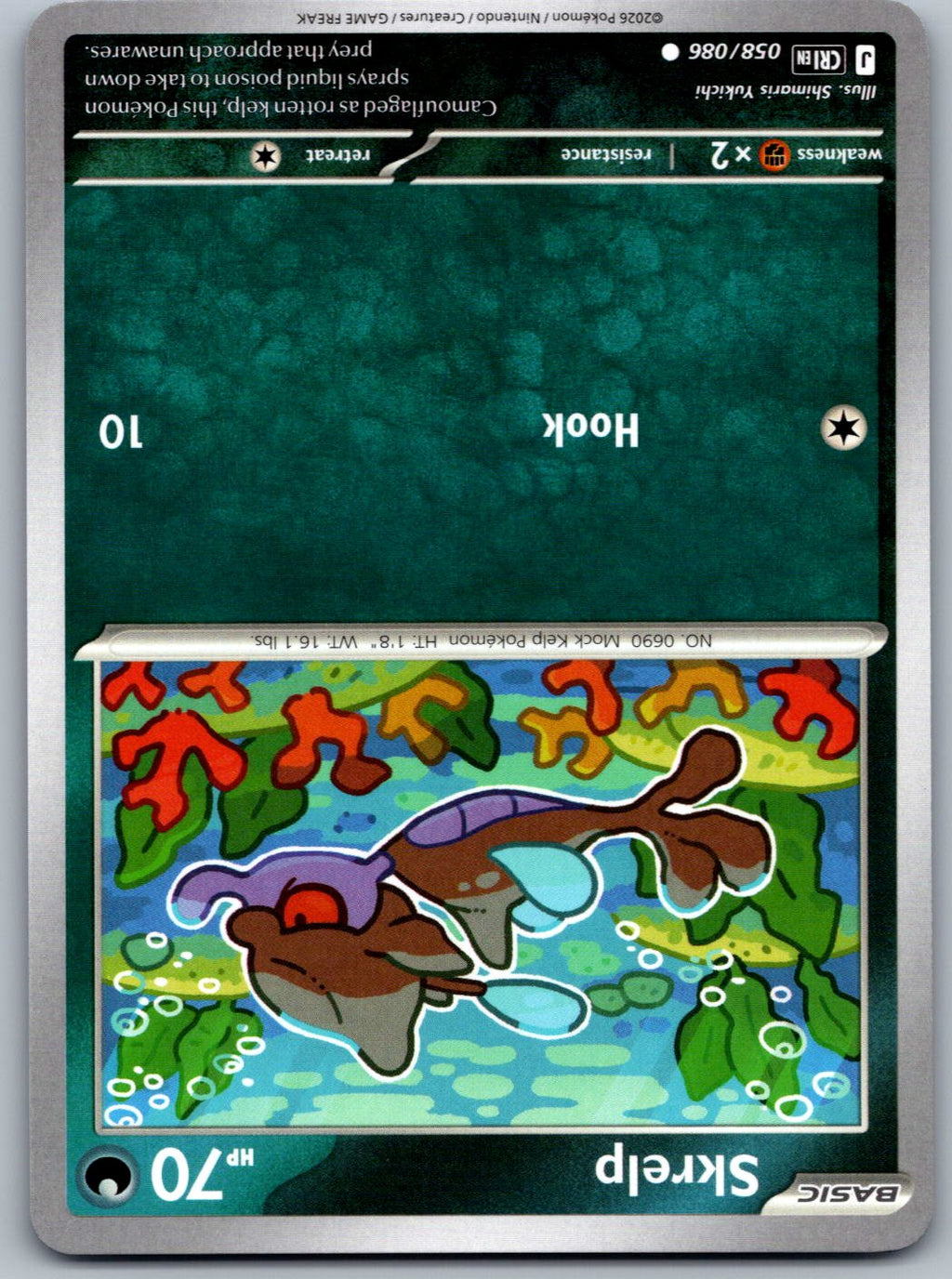 Skrelp 058/086 Chaos Rising Pokemon