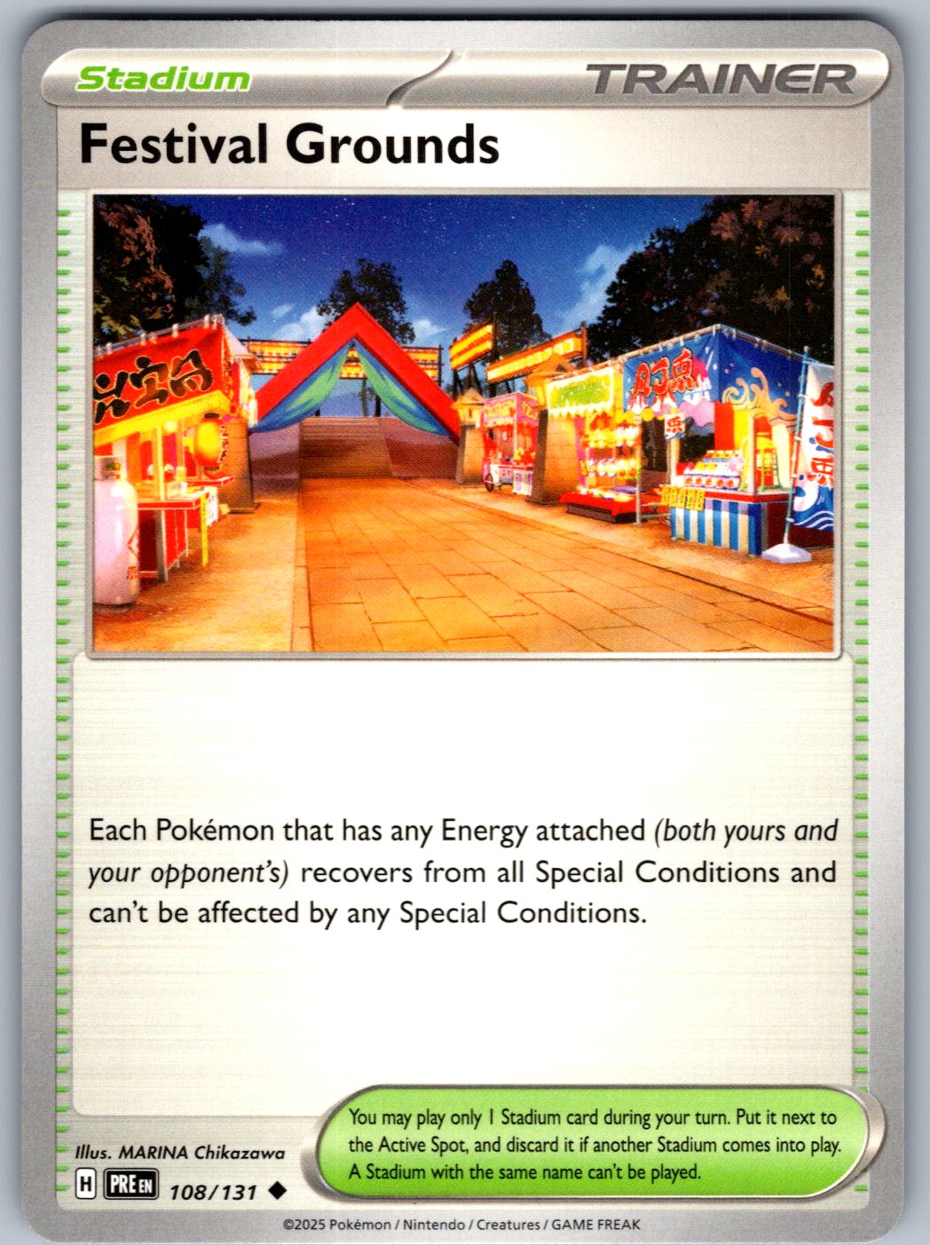 Festival Grounds 108/131 Prismatic Evolutions Pokemon
