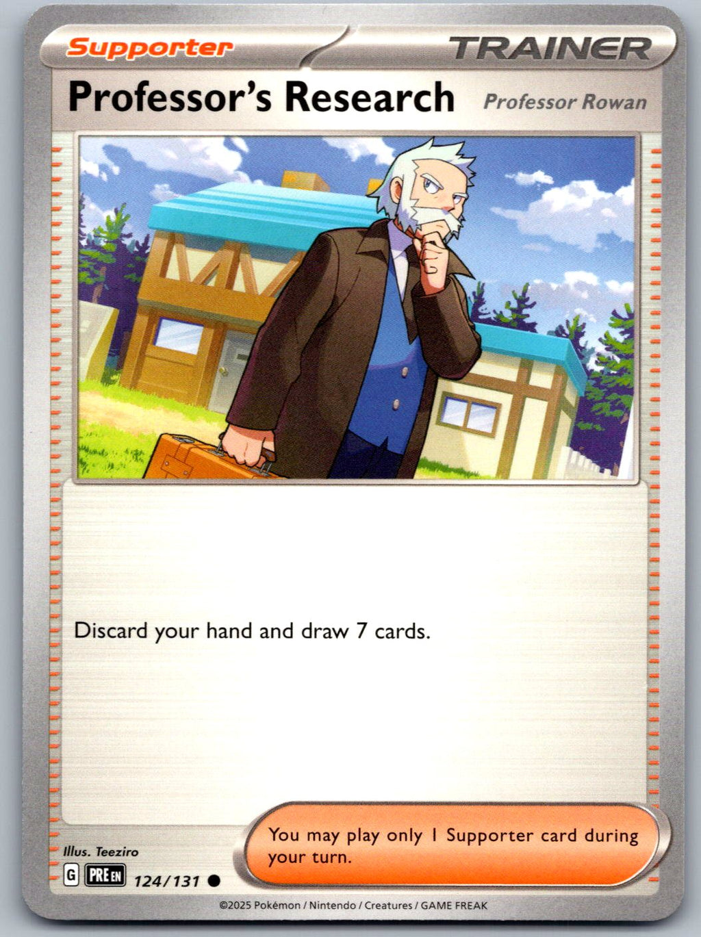 Professor's Research [Professor Rowan] 124/131 Prismatic Evolutions Pokemon