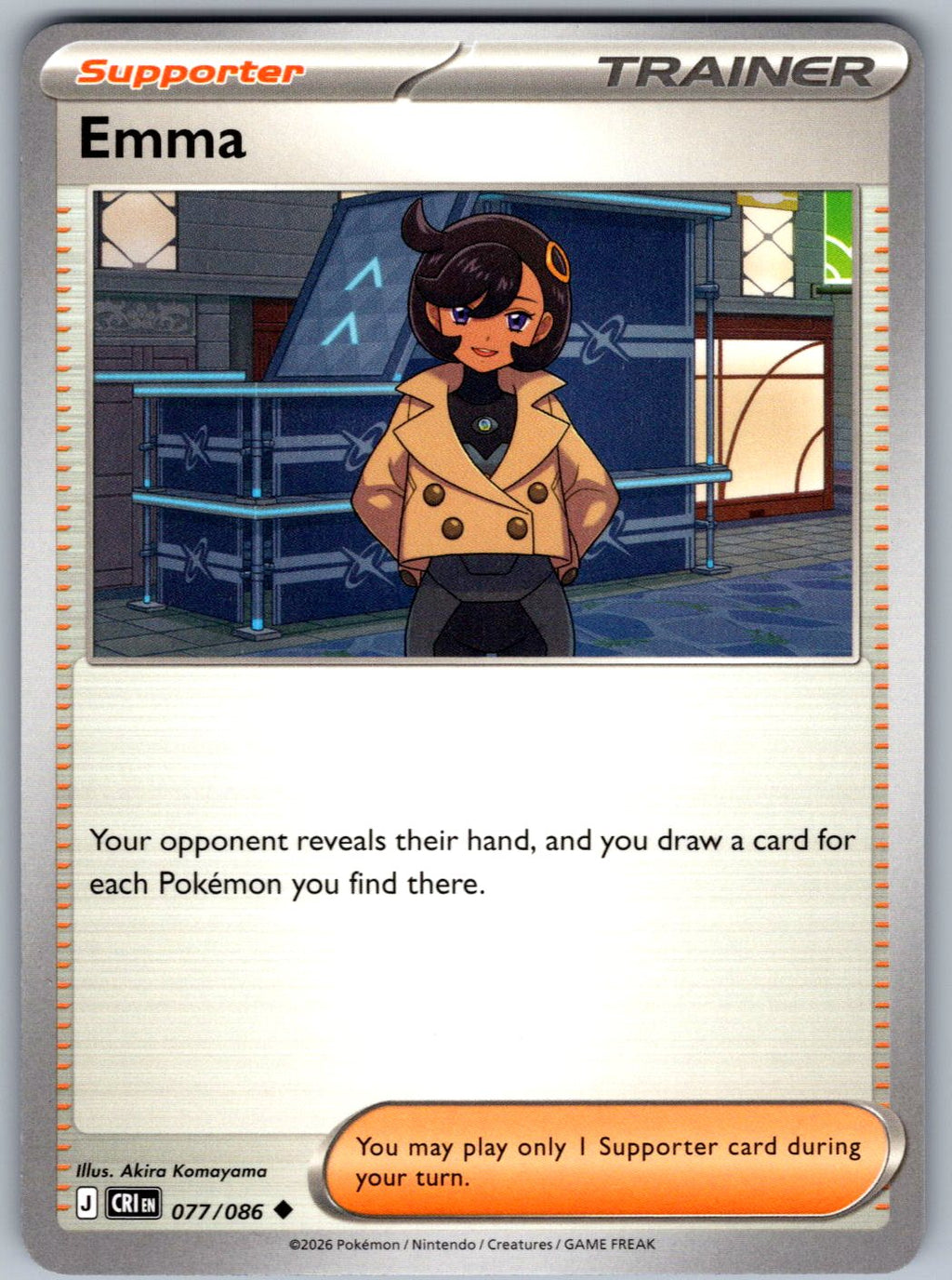 Emma 077/086 Chaos Rising Pokemon