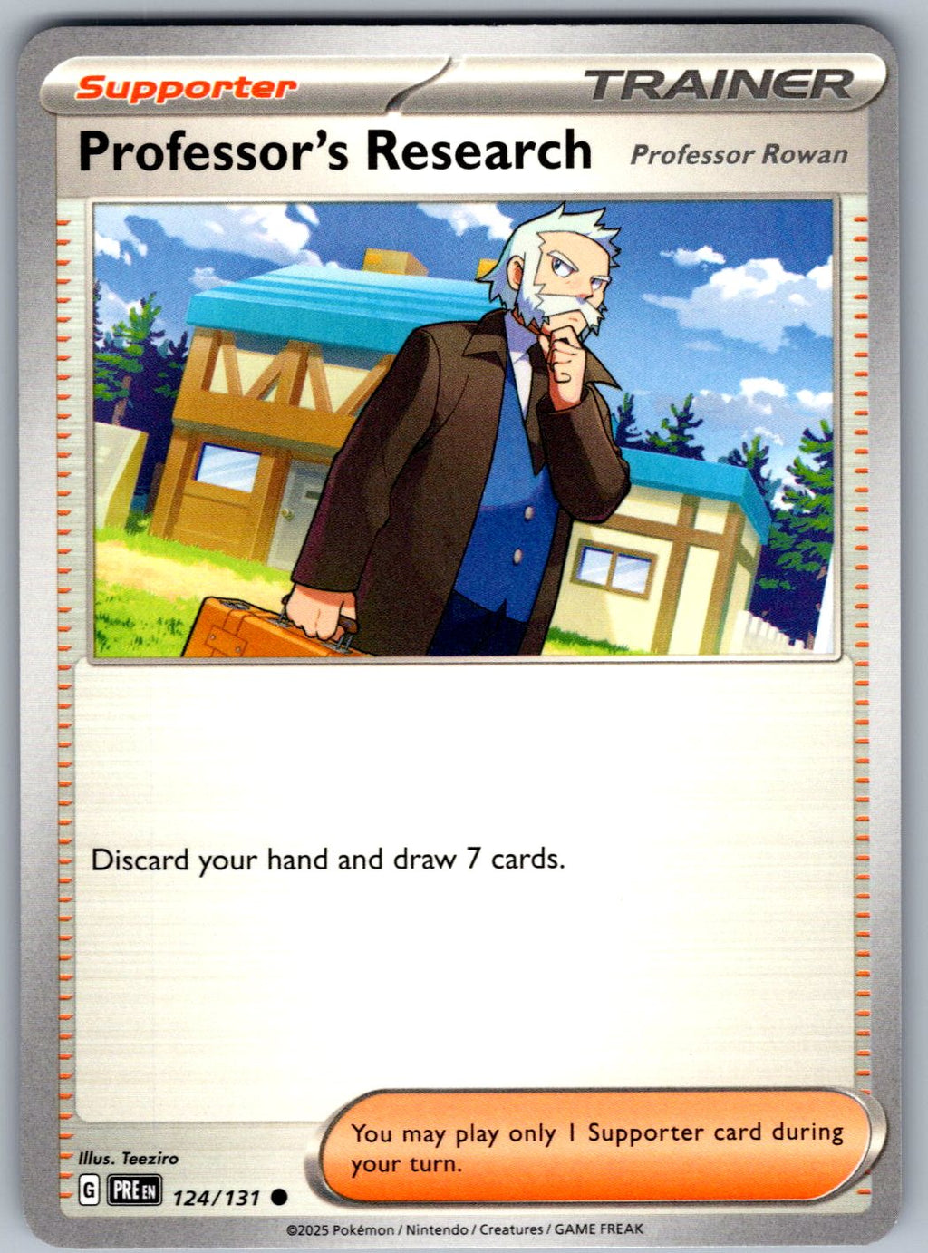Professor's Research [Professor Rowan] 124/131 Prismatic Evolutions Pokemon