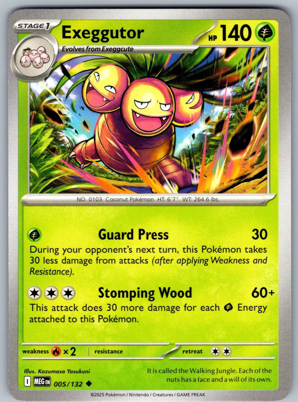 Exeggutor 005/132 Mega Evolution Pokemon