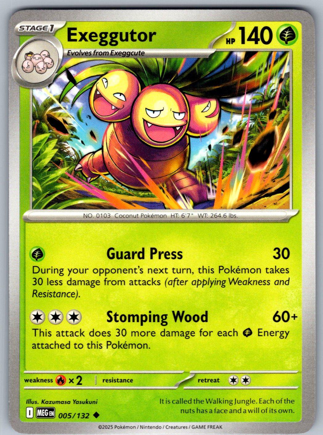 Exeggutor 005/132 Mega Evolution Pokemon