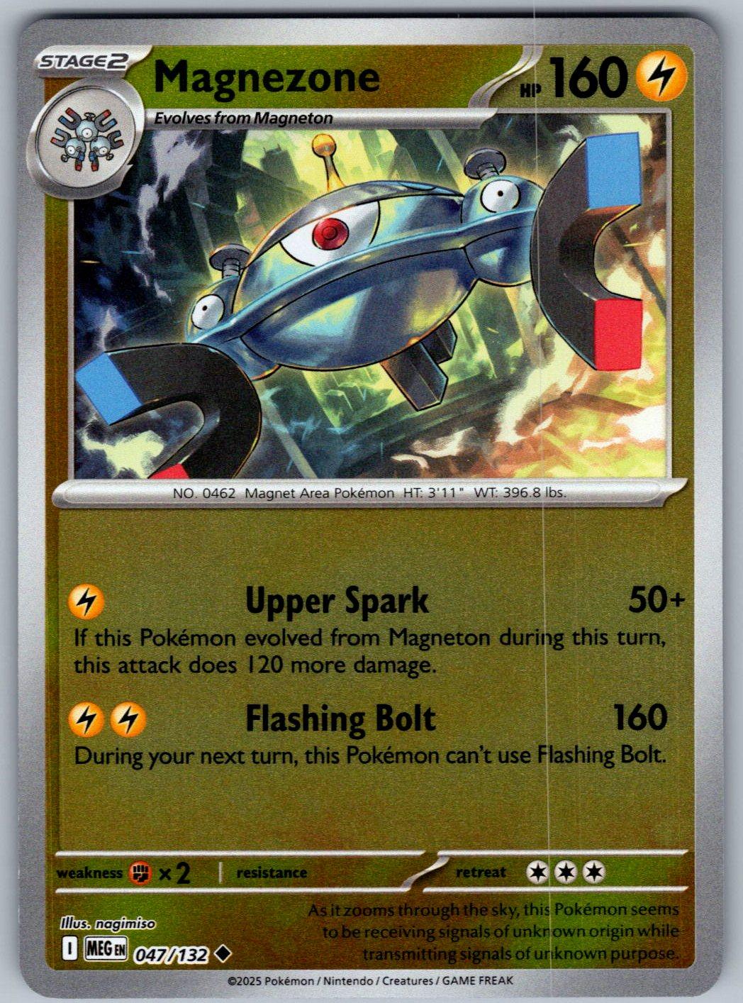 Magnezone 047/132 Mega Evolution Pokemon Reverse Holo