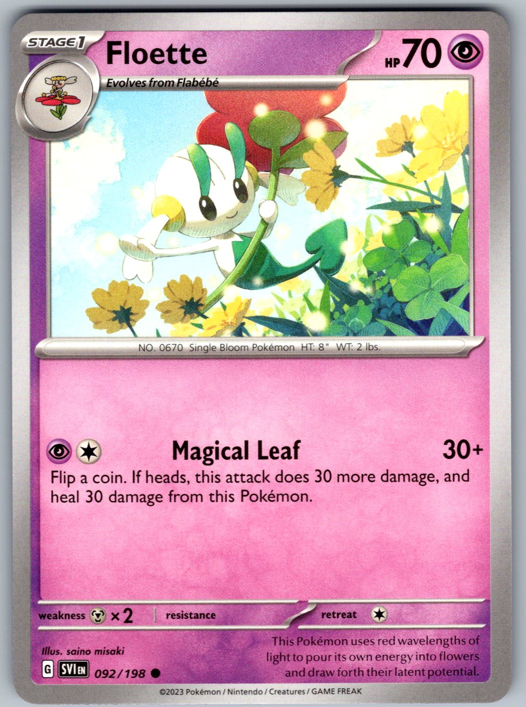 Floette 092/198 Scarlet & Violet Pokemon