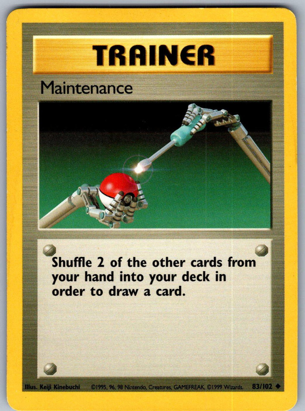 Maintenance 83/102 Base Set Unlimited Pokemon