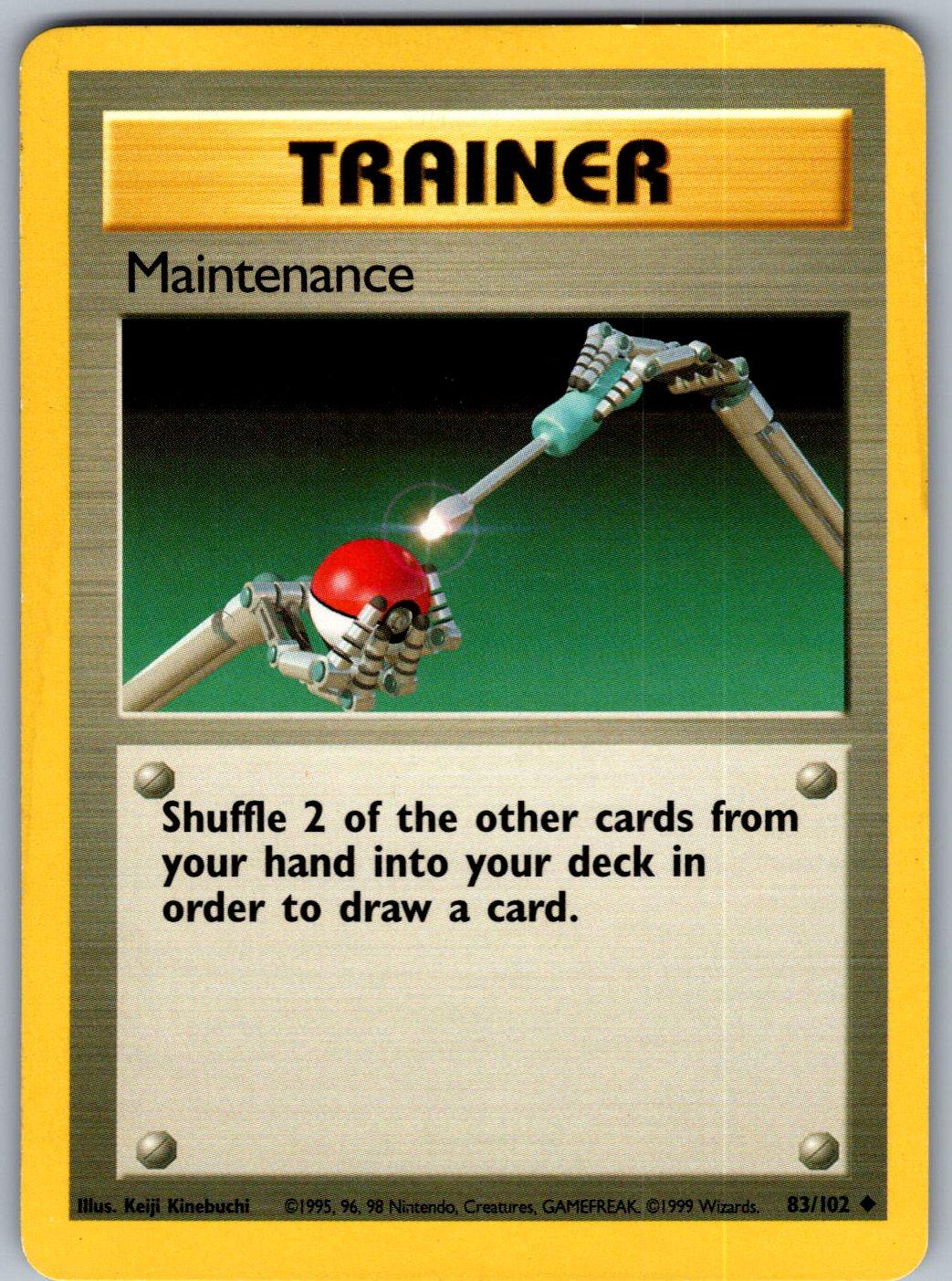 Maintenance 83/102 Base Set Unlimited Pokemon