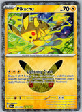 Pikachu 051/128 ME: 30th Celebration Pokemon Holo