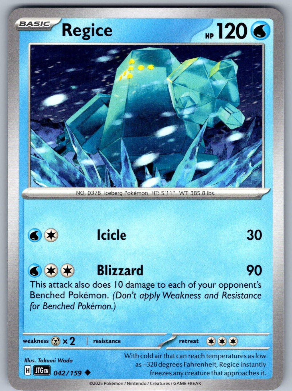 Regice 042/159 Journey Together Pokemon