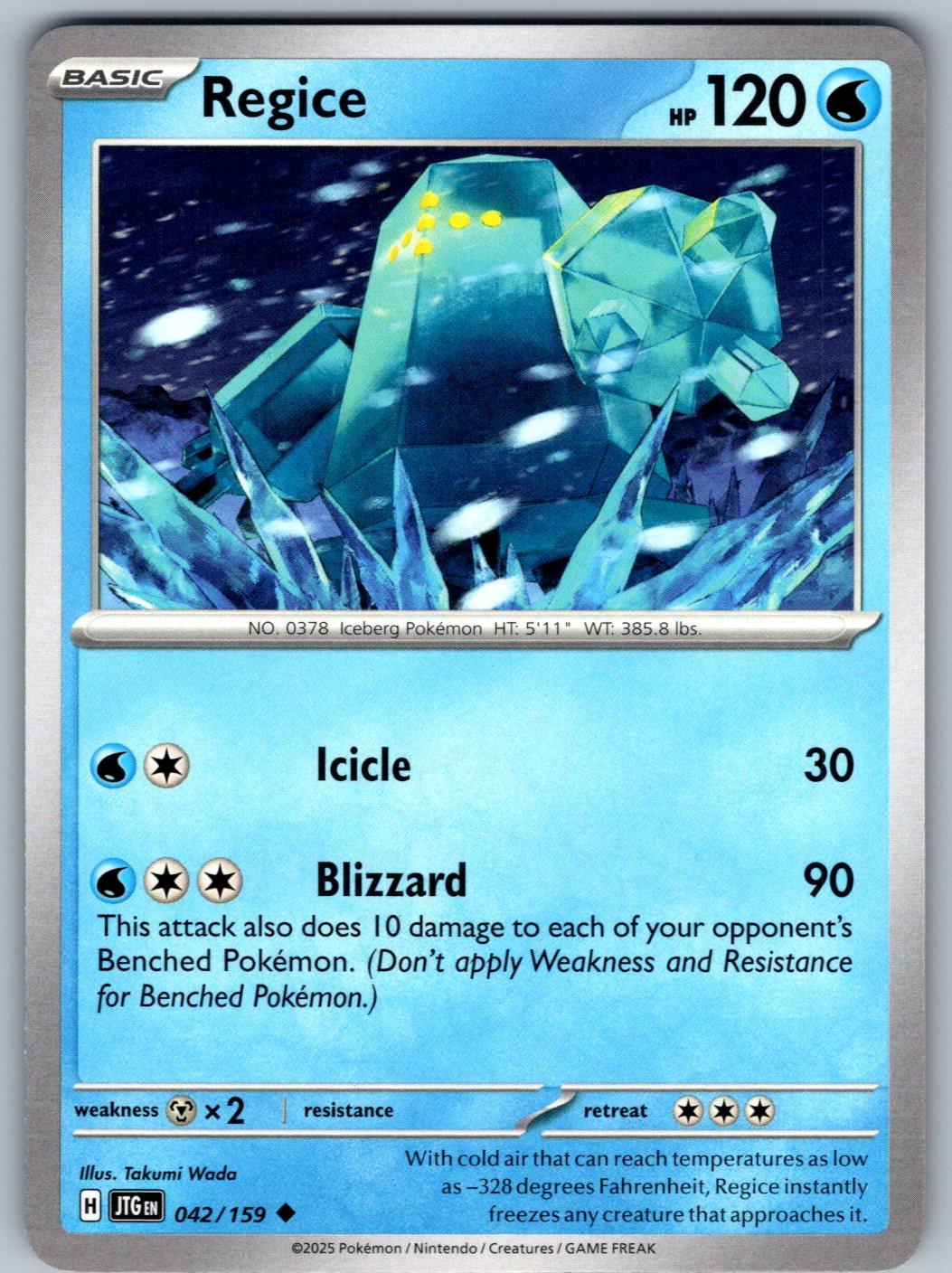 Regice 042/159 Journey Together Pokemon