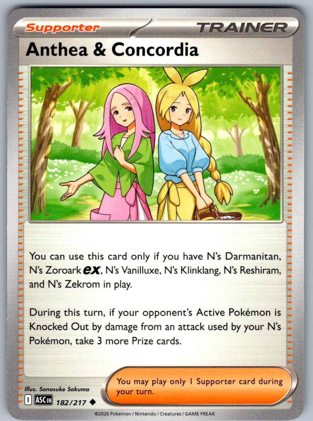 Anthea & Concordia 182/217 Ascended Heroes Pokemon