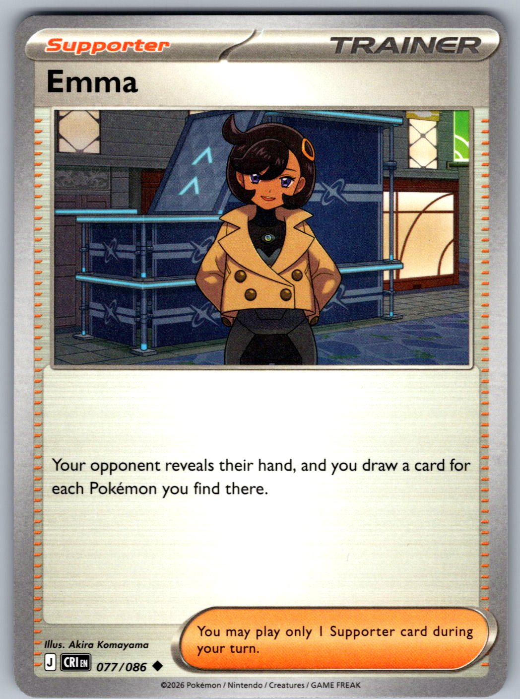 Emma 077/086 Chaos Rising Pokemon