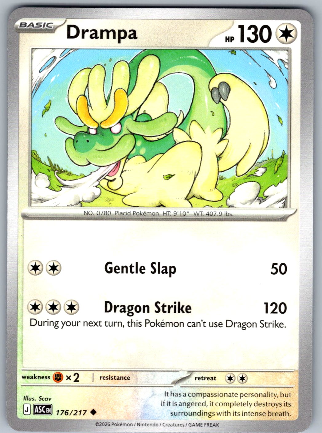 Drampa 176/217 Ascended Heroes Pokemon