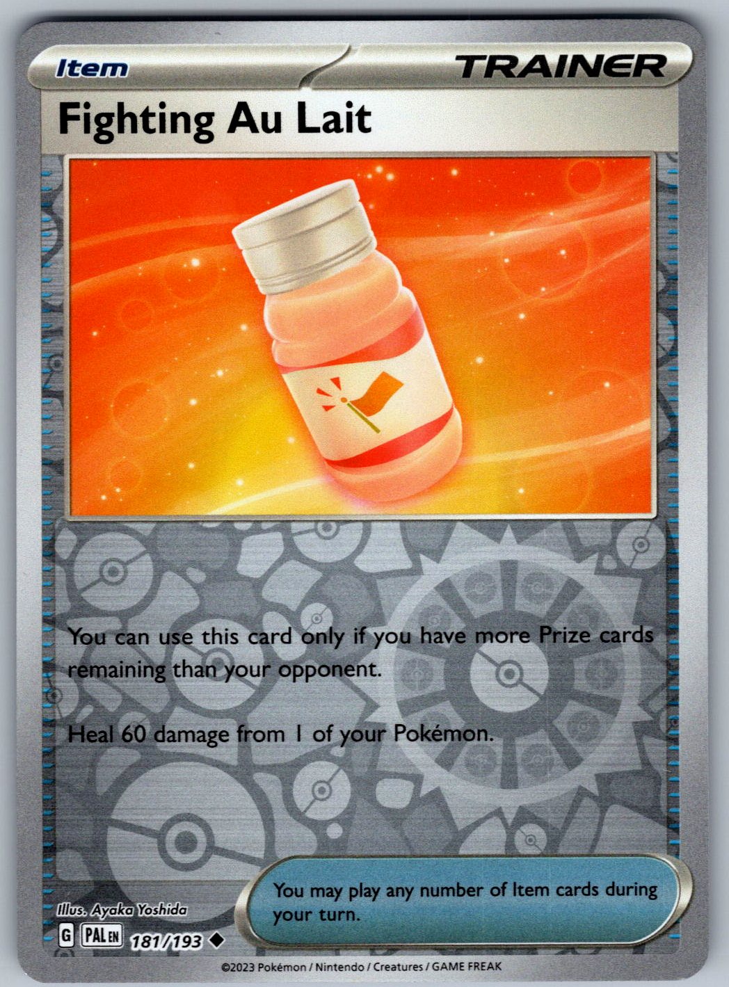 Fighting Au Lait 181/193 Paldea Evolved Pokemon Reverse Holo
