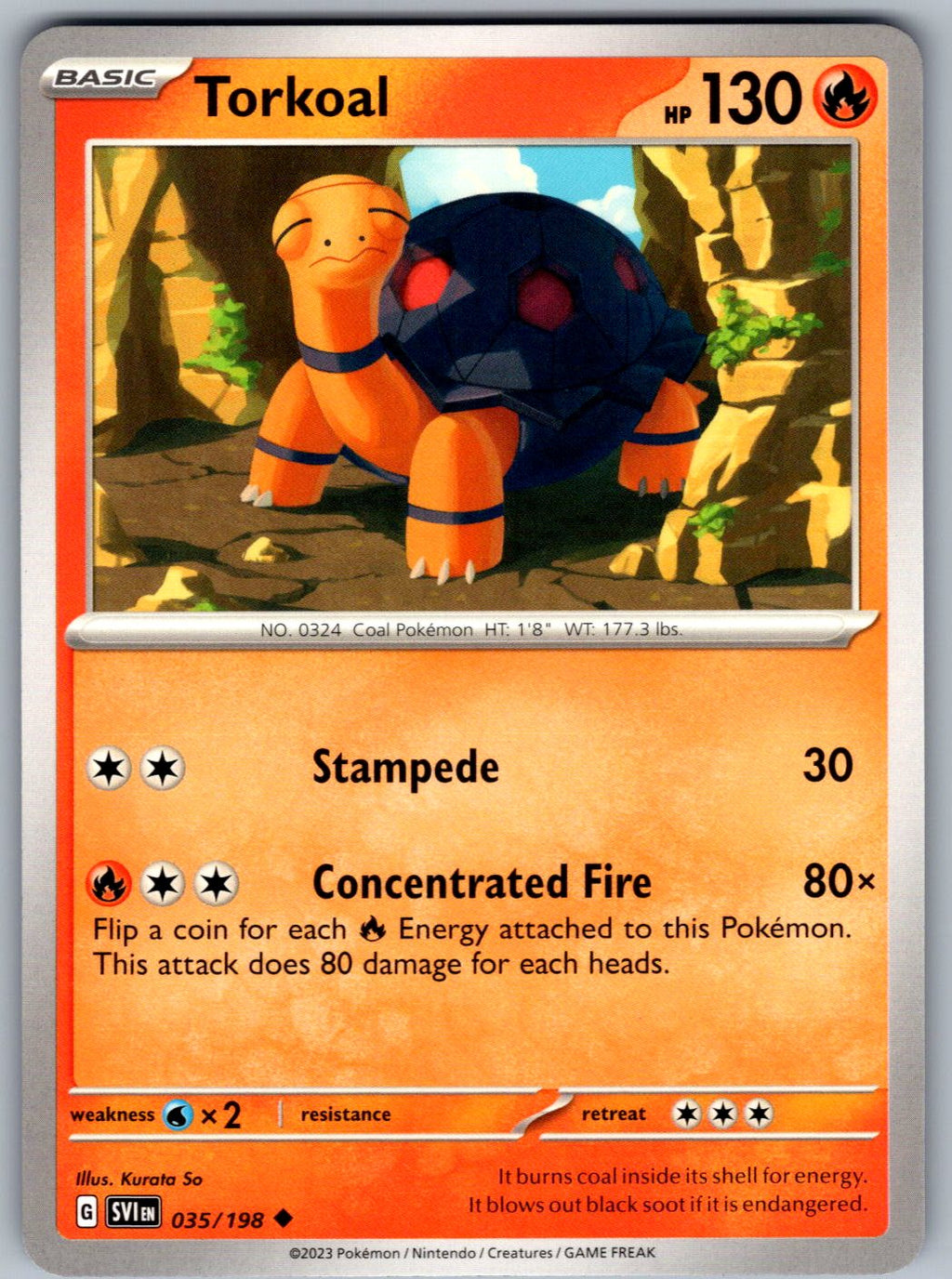 Torkoal - Armarouge 53 035/198 Battle Academy 2024 Pokemon