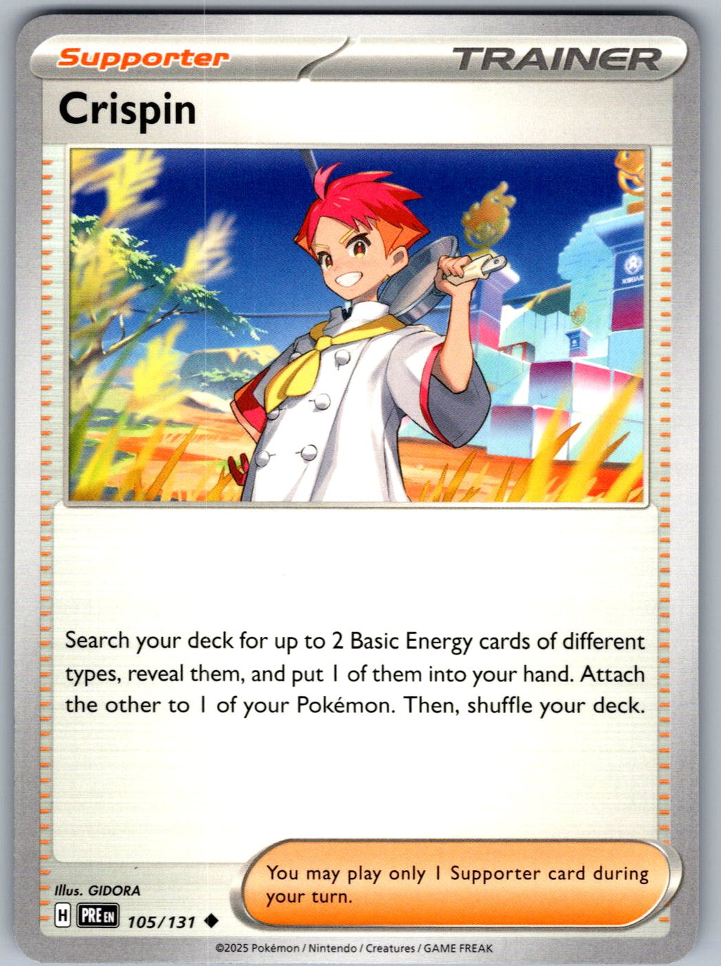 Crispin 105/131 Prismatic Evolutions Pokemon