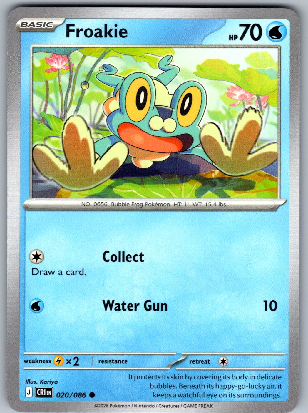 Froakie 020/086 Chaos Rising Pokemon