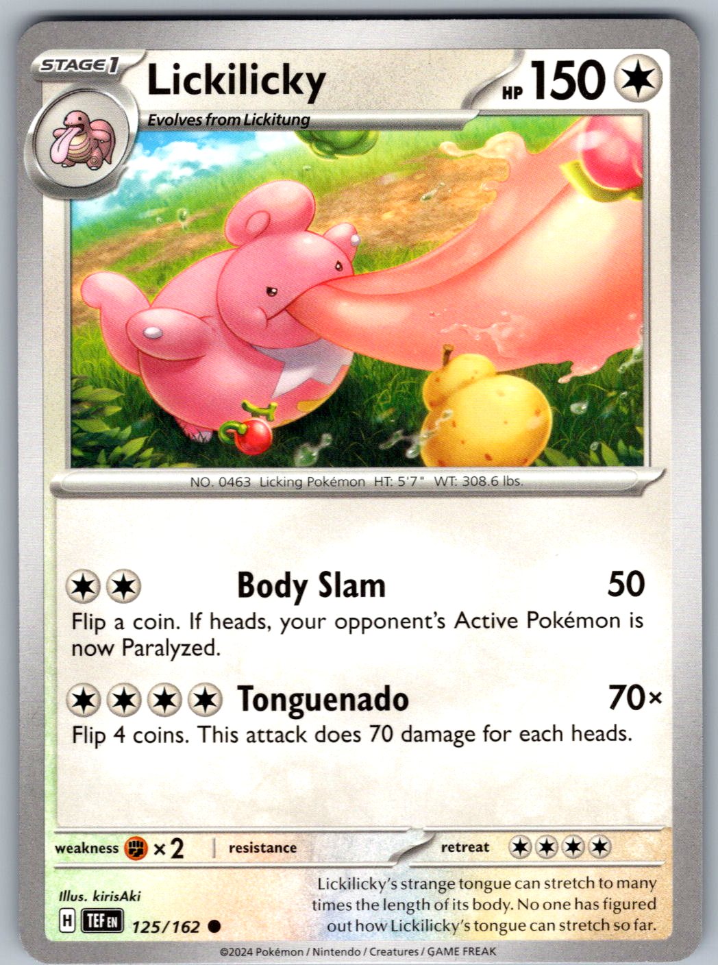 Lickilicky 125/162 Temporal Forces Pokemon
