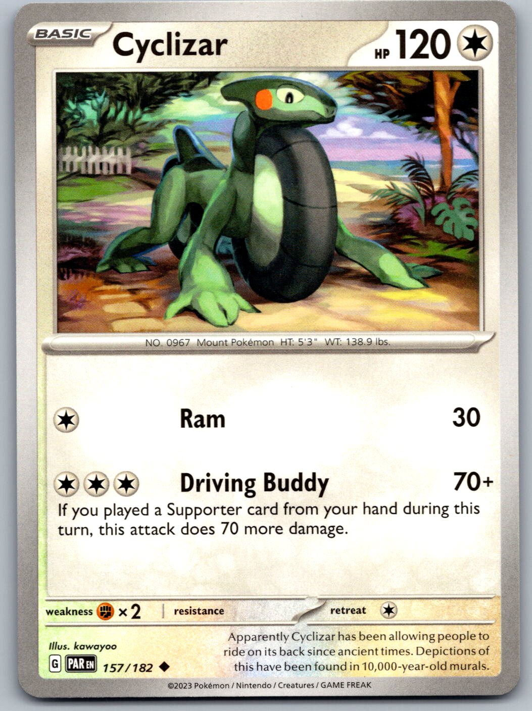 Cyclizar 157/182 Paradox Rift Pokemon