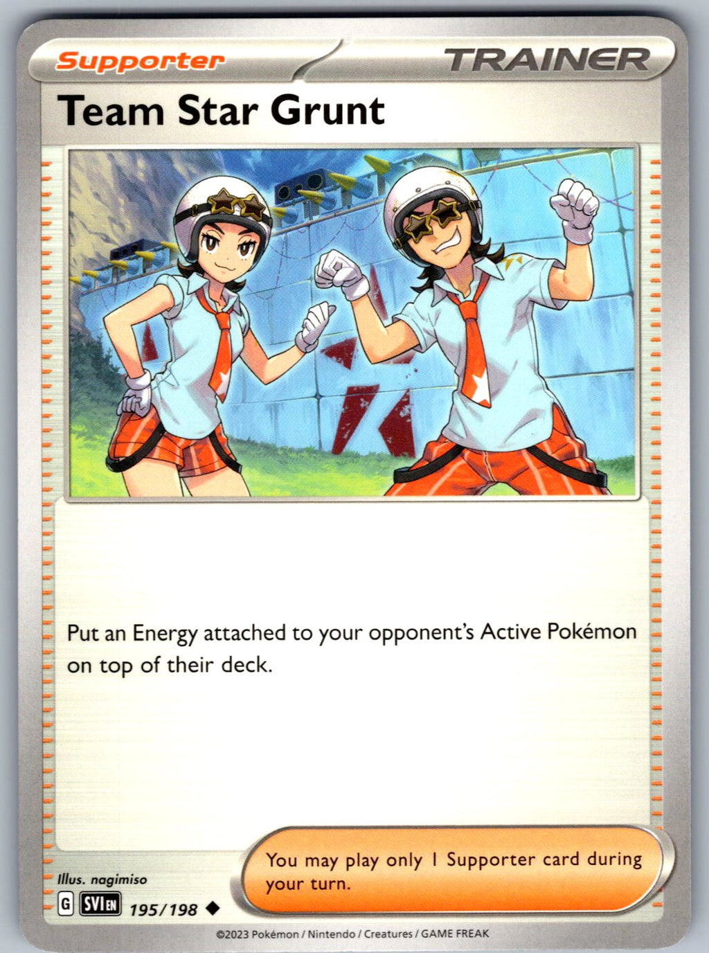 Team Star Grunt 195/198 Scarlet & Violet Pokemon