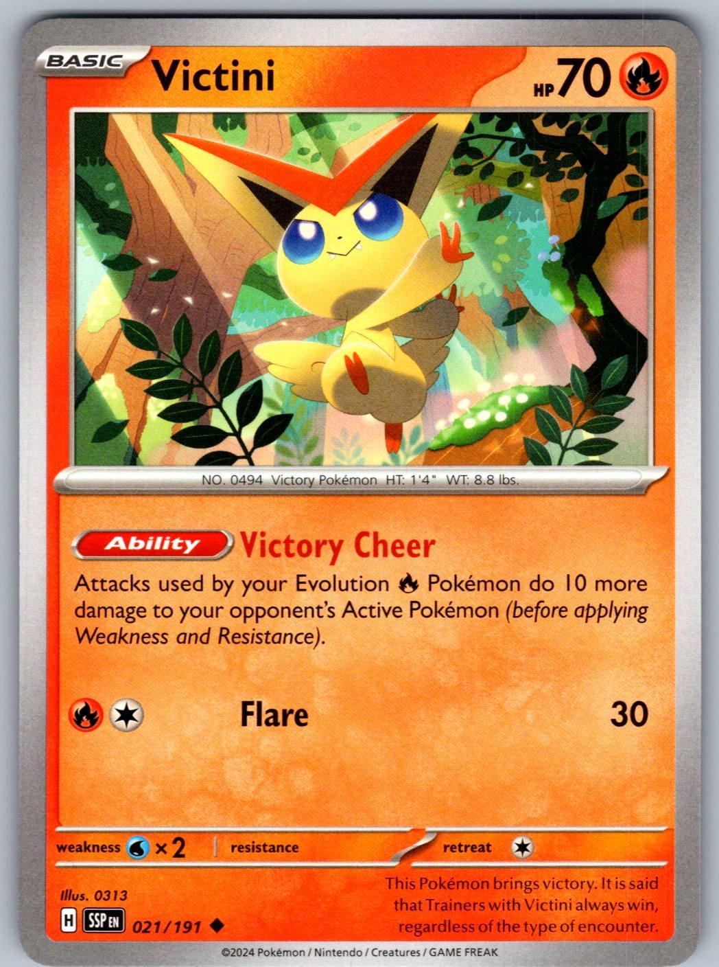 Victini 021/191 Surging Sparks Pokemon