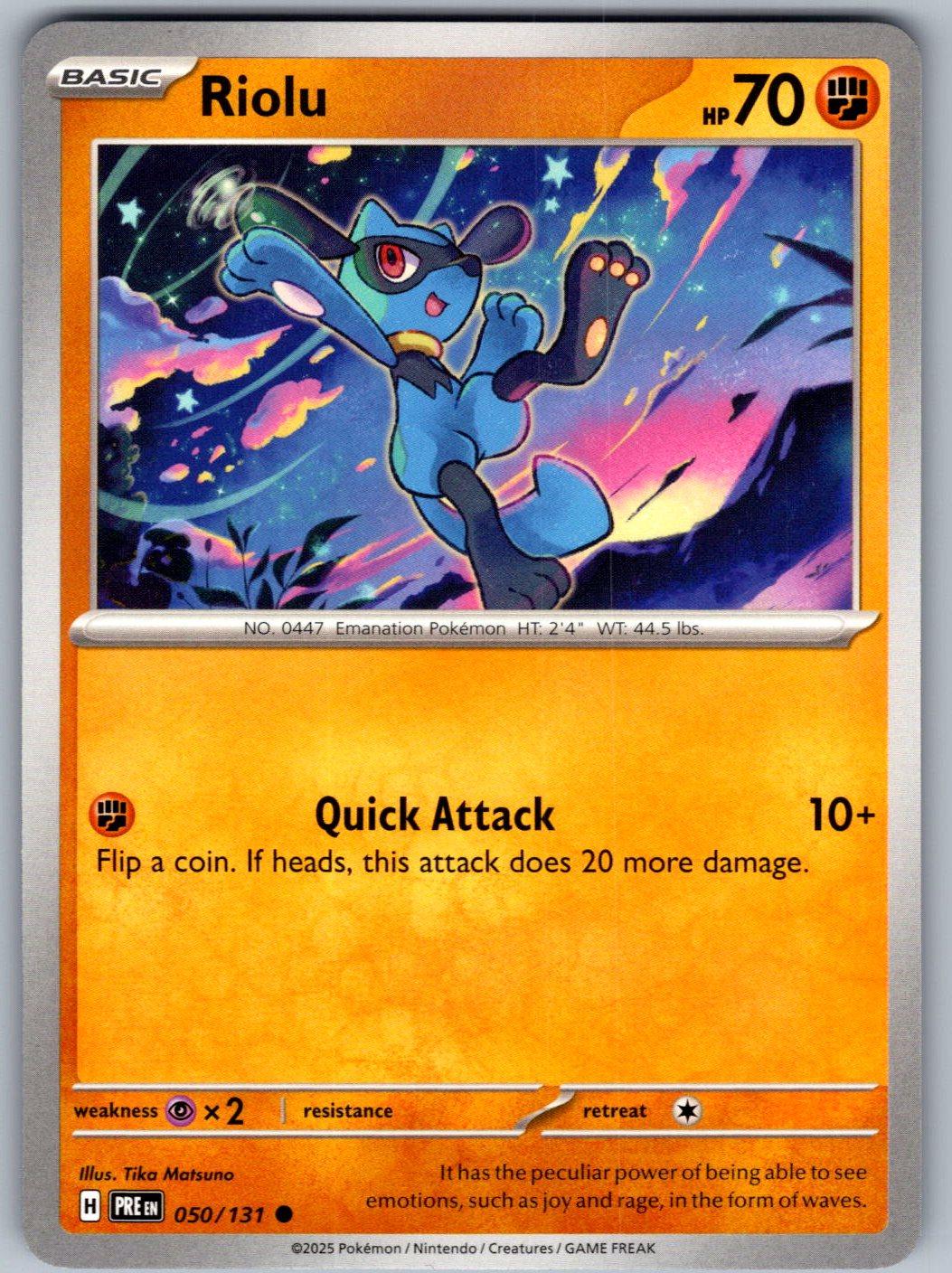 Riolu 050/131 Prismatic Evolutions Pokemon