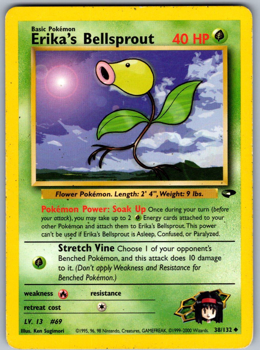 Erika's Bellsprout 38/132 Gym Challenge Pokemon Unlimited