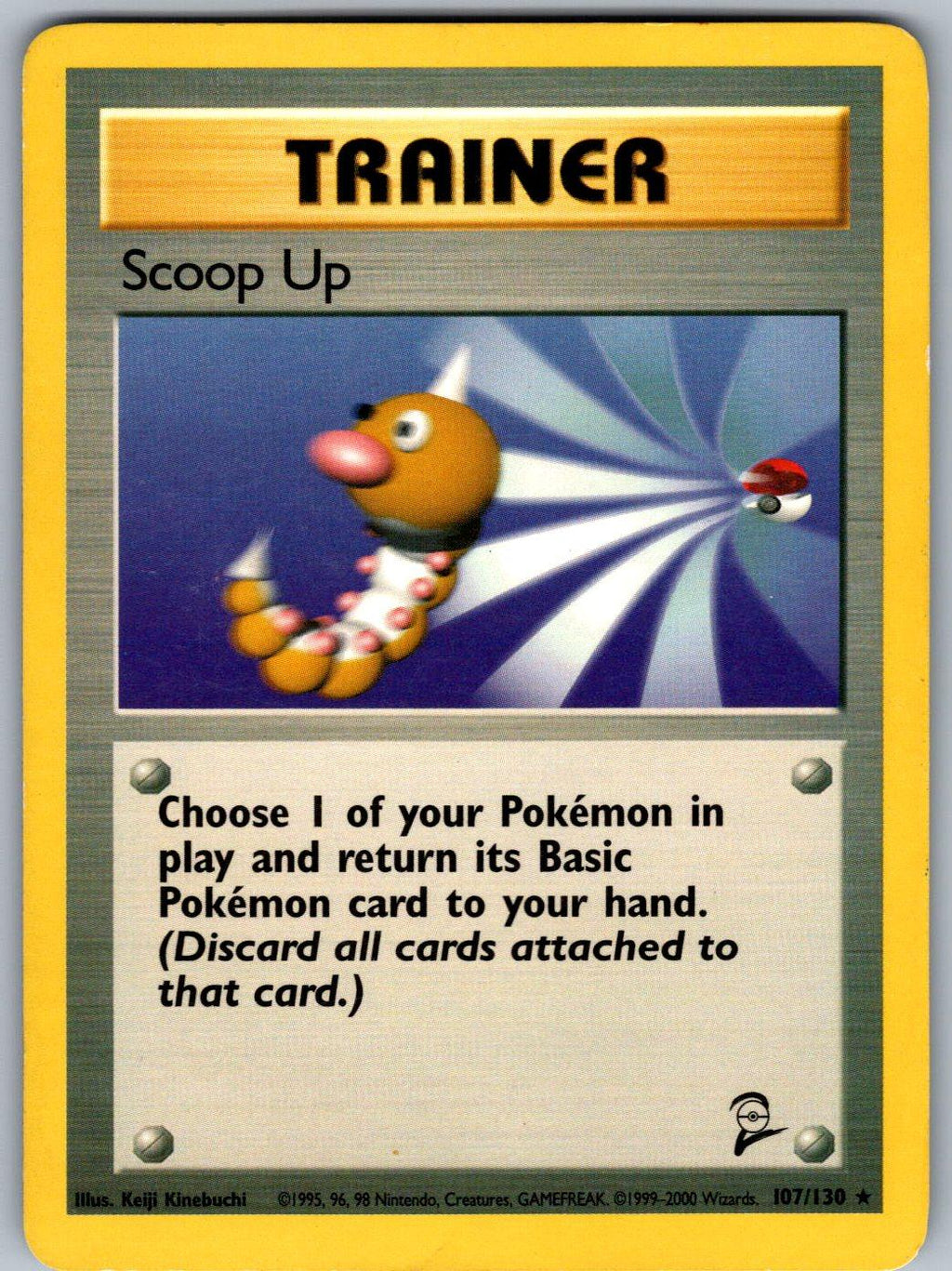 Scoop Up 107/130 Base Set 2 Pokemon